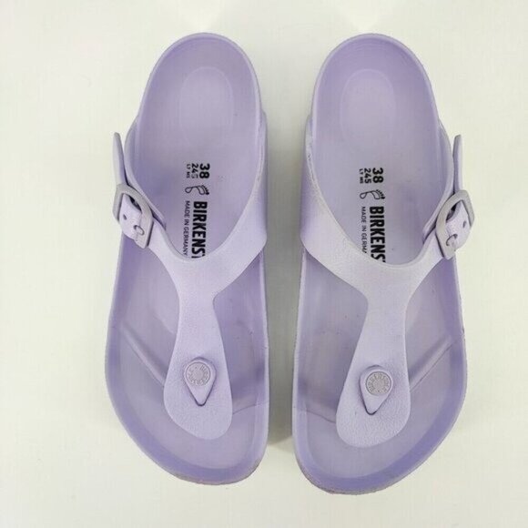 Birkenstock Women's Gizeh Regular Purple Foam Thong Slip On Sandal Size 7 US - Picture 4 of 10